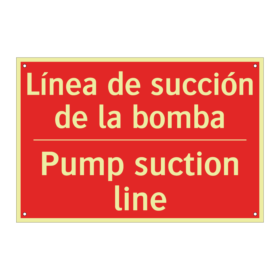 Línea de succión de la bomba - Pump suction line