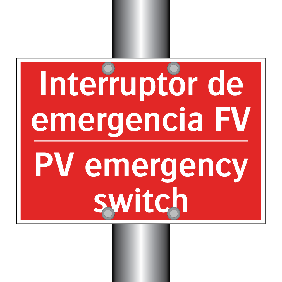 Interruptor de emergencia FV - PV emergency switch