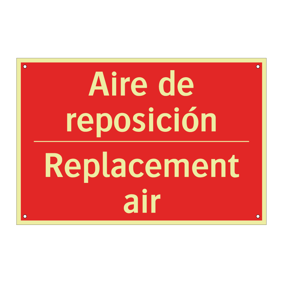 Aire de reposición - Replacement air