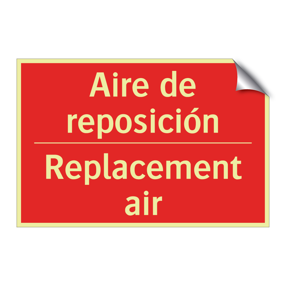 Aire de reposición - Replacement air