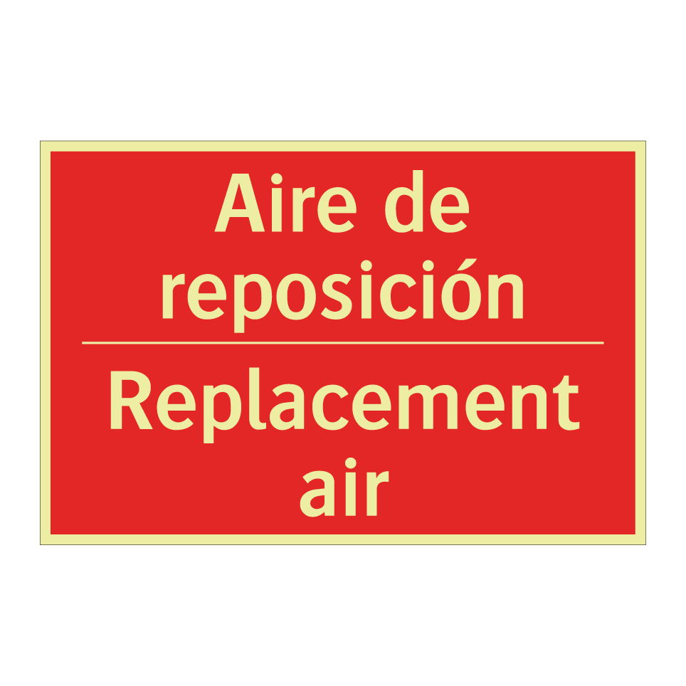 Aire de reposición - Replacement air
