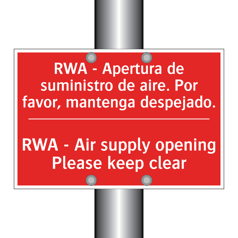 RWA - Apertura de suministro /.../ - RWA - Air supply opening /.../
