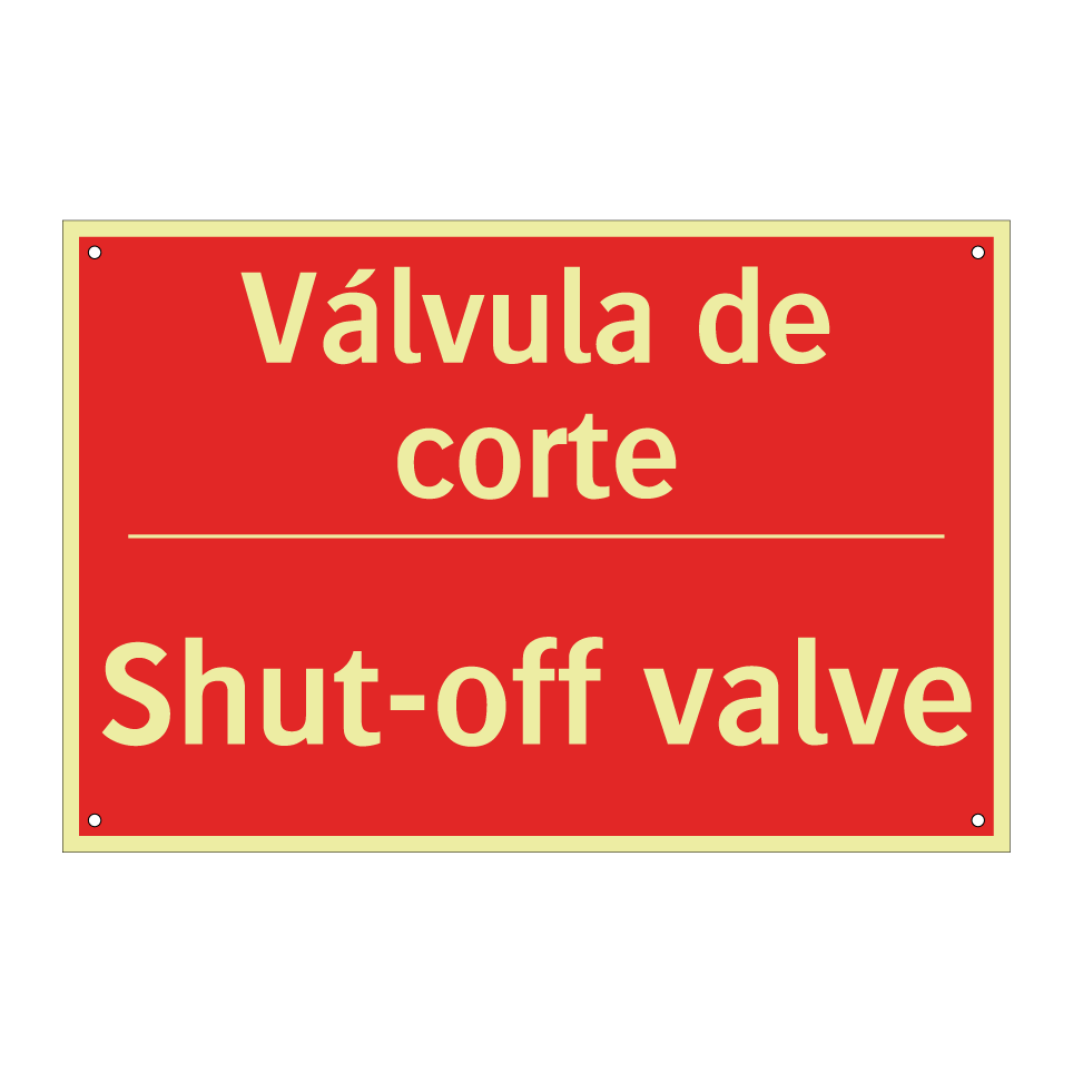 Válvula de corte - Shut-off valve