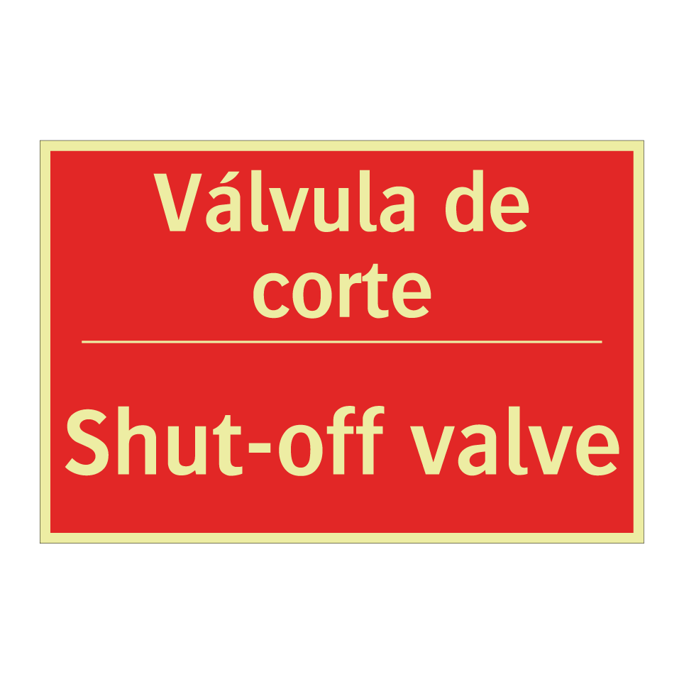 Válvula de corte - Shut-off valve