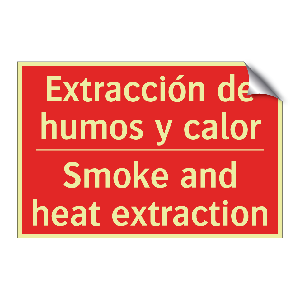 Extracción de humos y calor - Smoke and heat extraction
