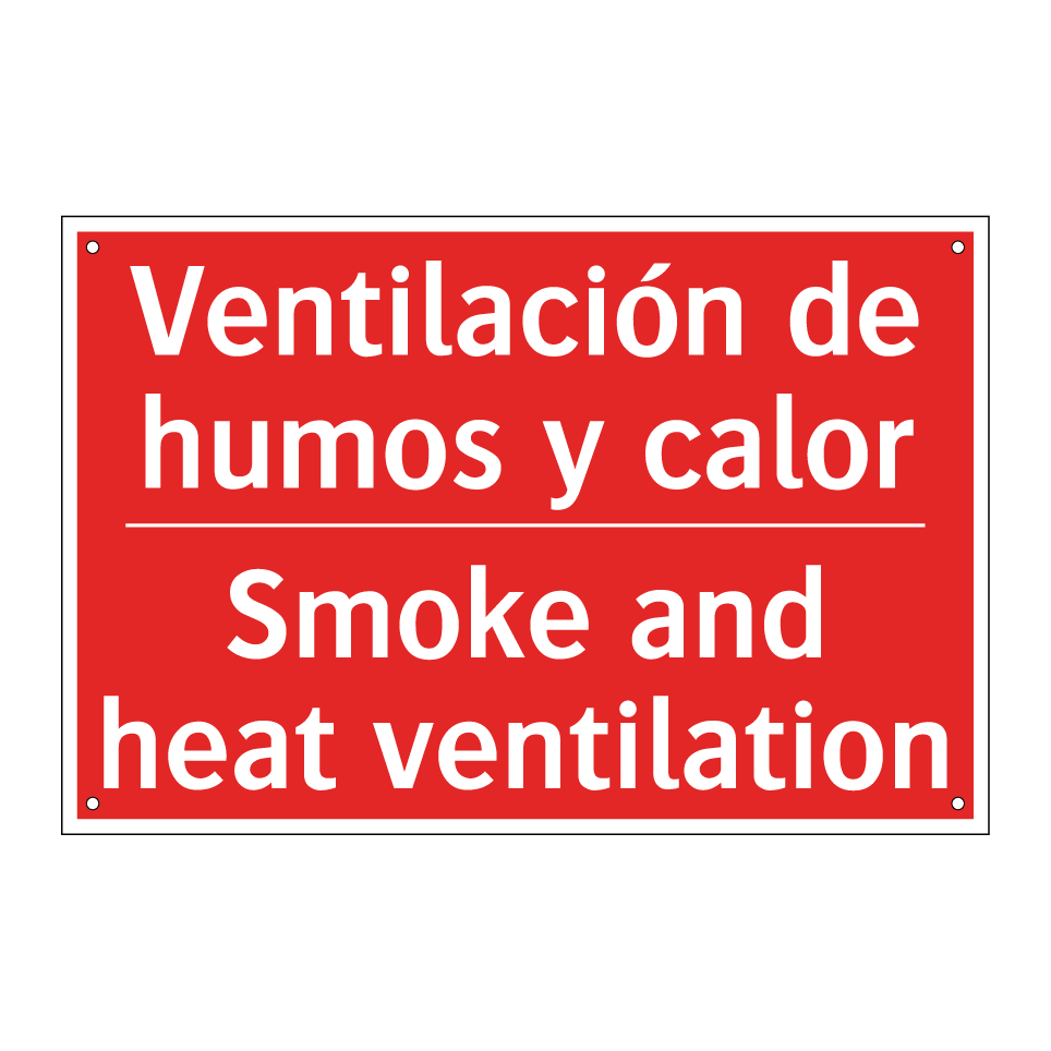 Ventilación de humos y calor - Smoke and heat ventilation