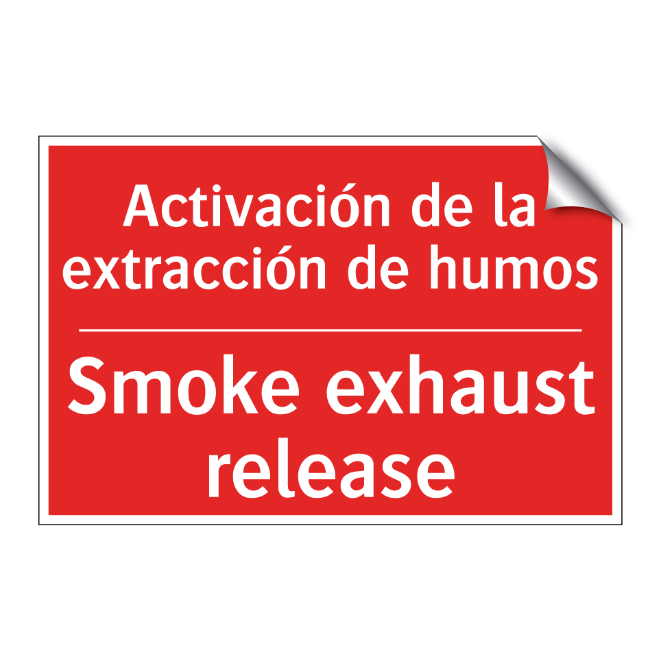 Activación de la extracción /.../ - Smoke exhaust release
