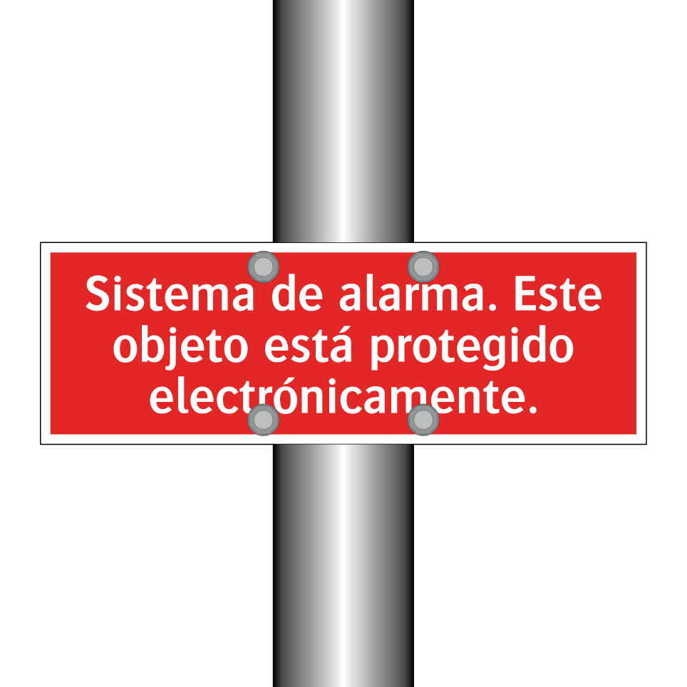 Sistema de alarma. Este objeto está protegido electrónicamente.
