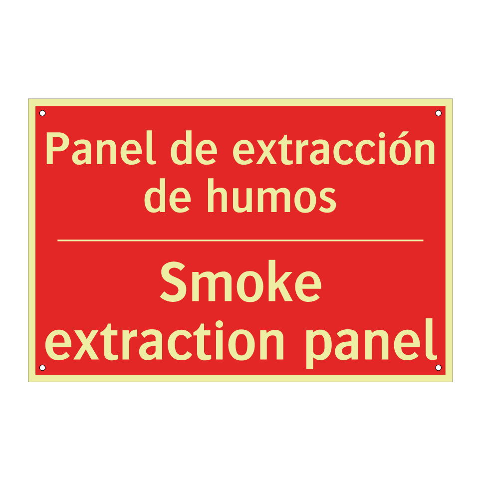 Panel de extracción de humos - Smoke extraction panel