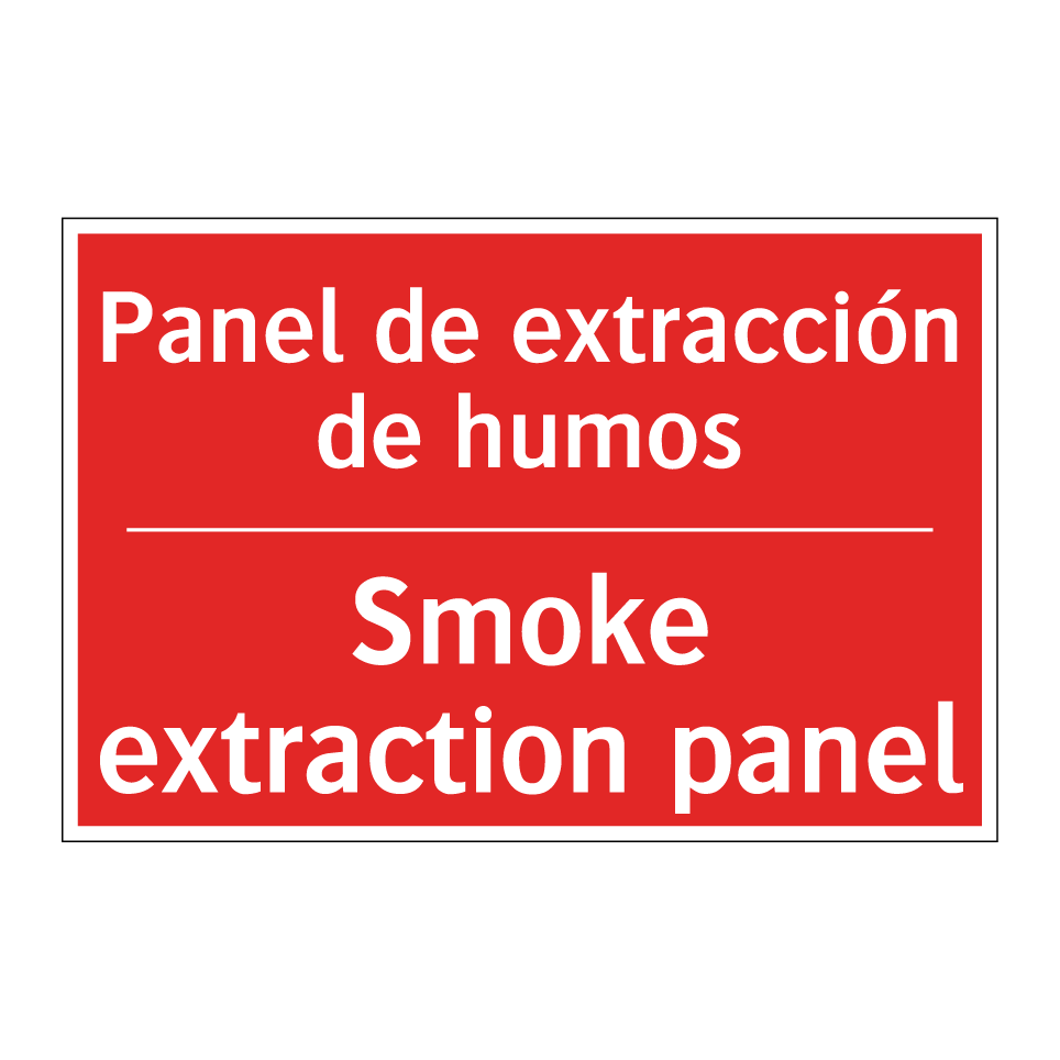 Panel de extracción de humos - Smoke extraction panel