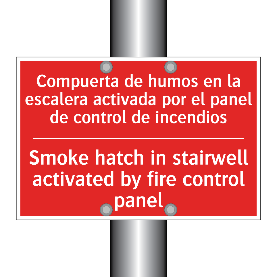 Compuerta de humos en la /.../ - Smoke hatch in stairwell /.../