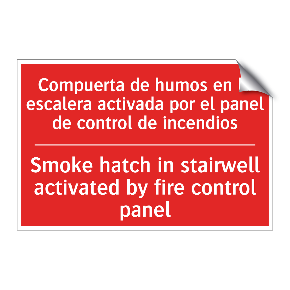 Compuerta de humos en la /.../ - Smoke hatch in stairwell /.../
