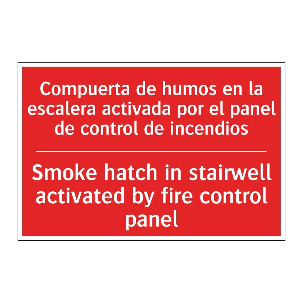 Compuerta de humos en la /.../ - Smoke hatch in stairwell /.../
