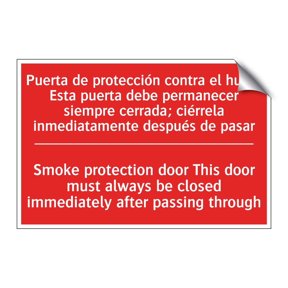 Puerta de protección contra /.../ - Smoke protection door This /.../