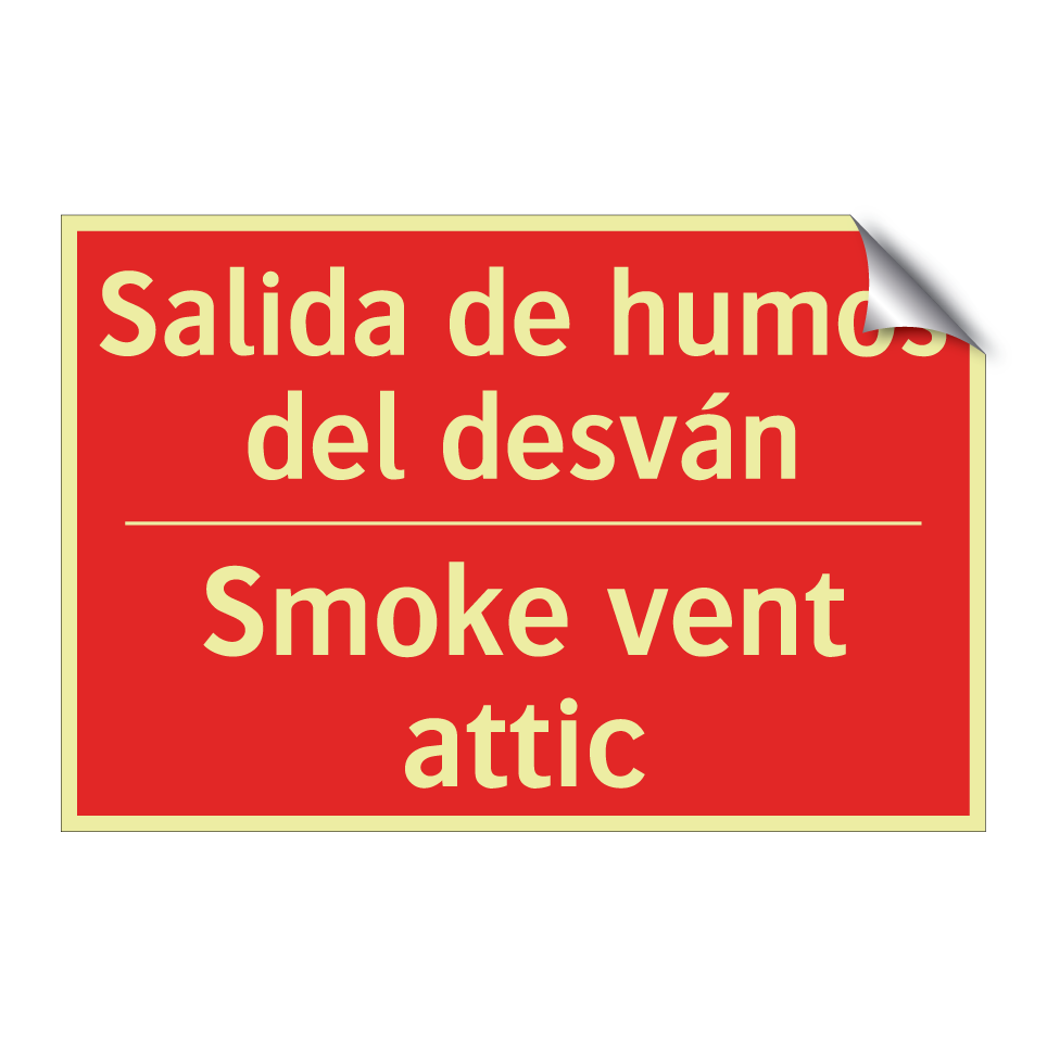 Salida de humos del desván - Smoke vent attic