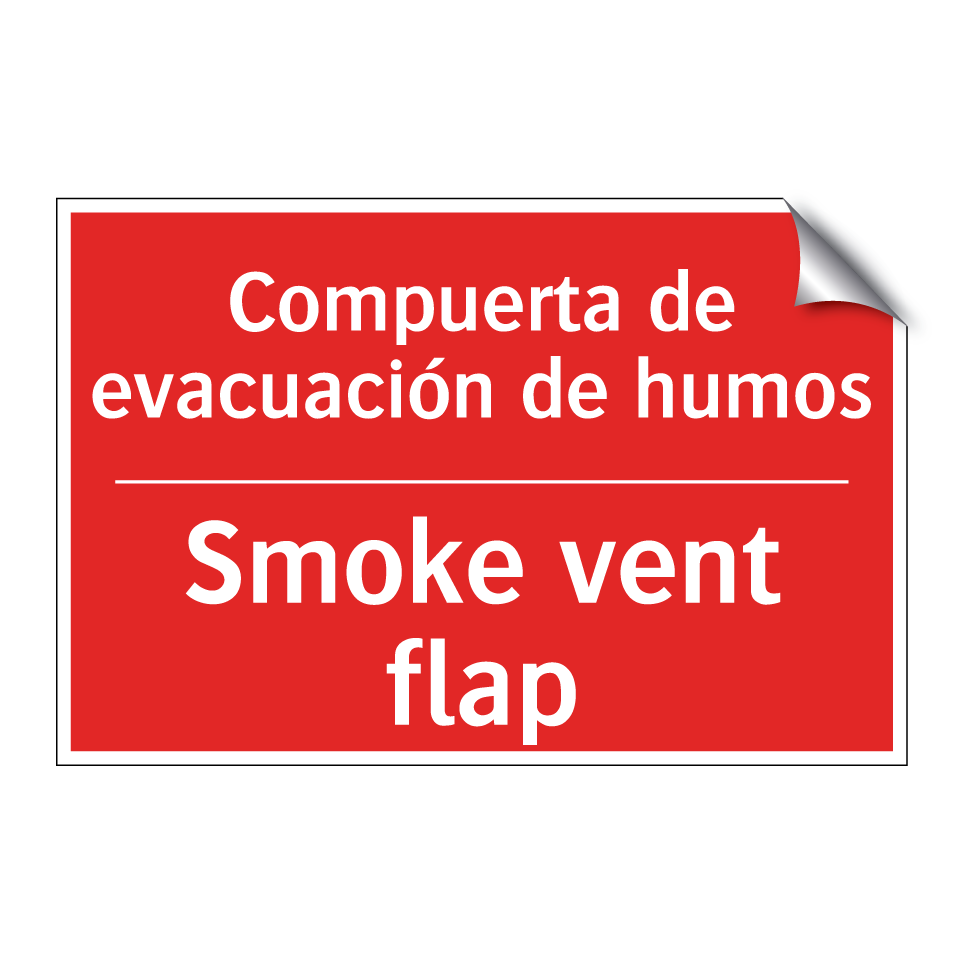 Compuerta de evacuación de /.../ - Smoke vent flap