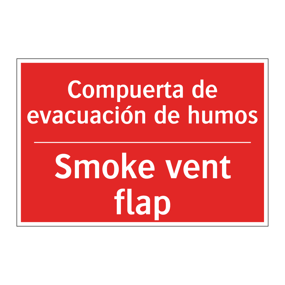 Compuerta de evacuación de /.../ - Smoke vent flap