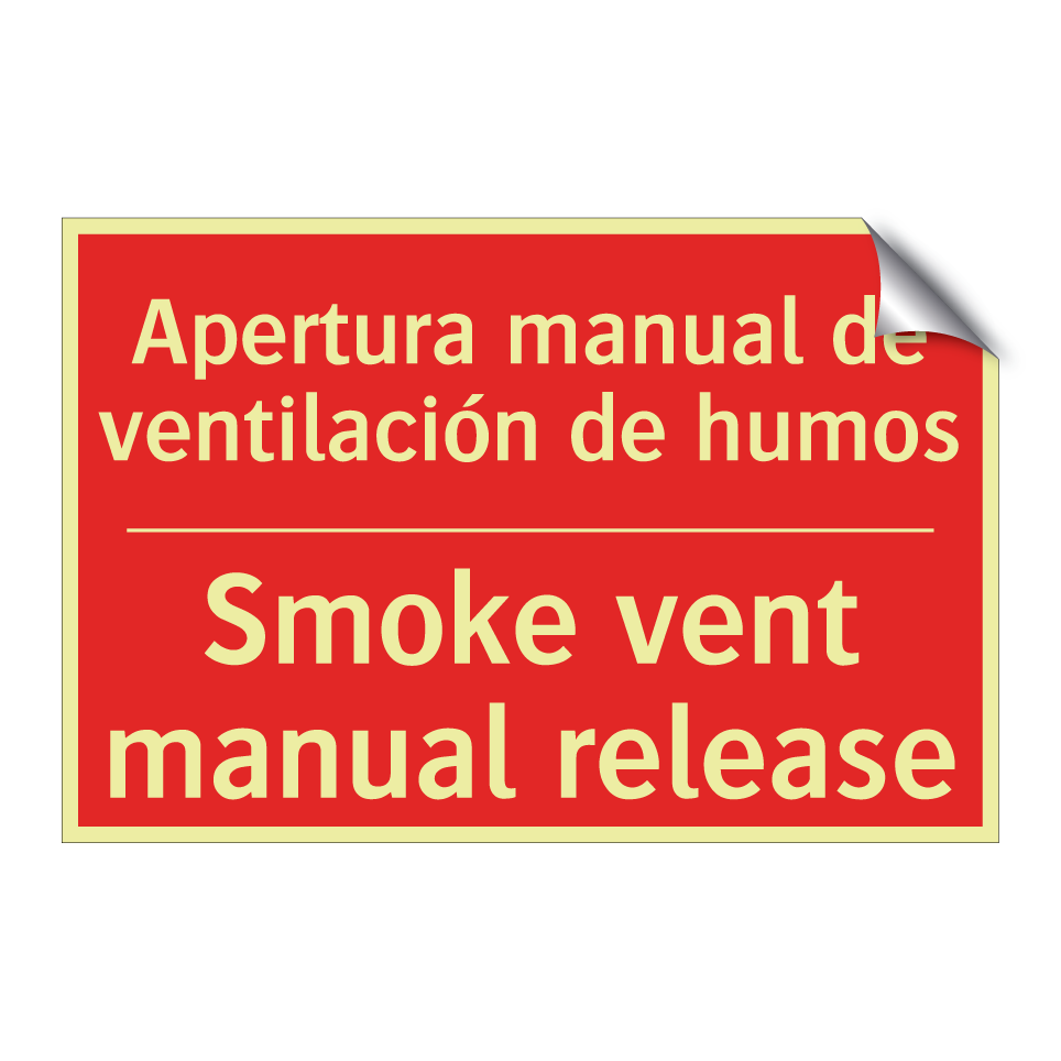 Apertura manual de /.../ - Smoke vent manual release