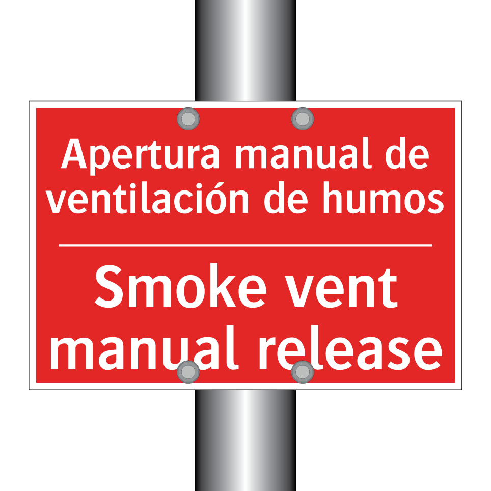 Apertura manual de /.../ - Smoke vent manual release