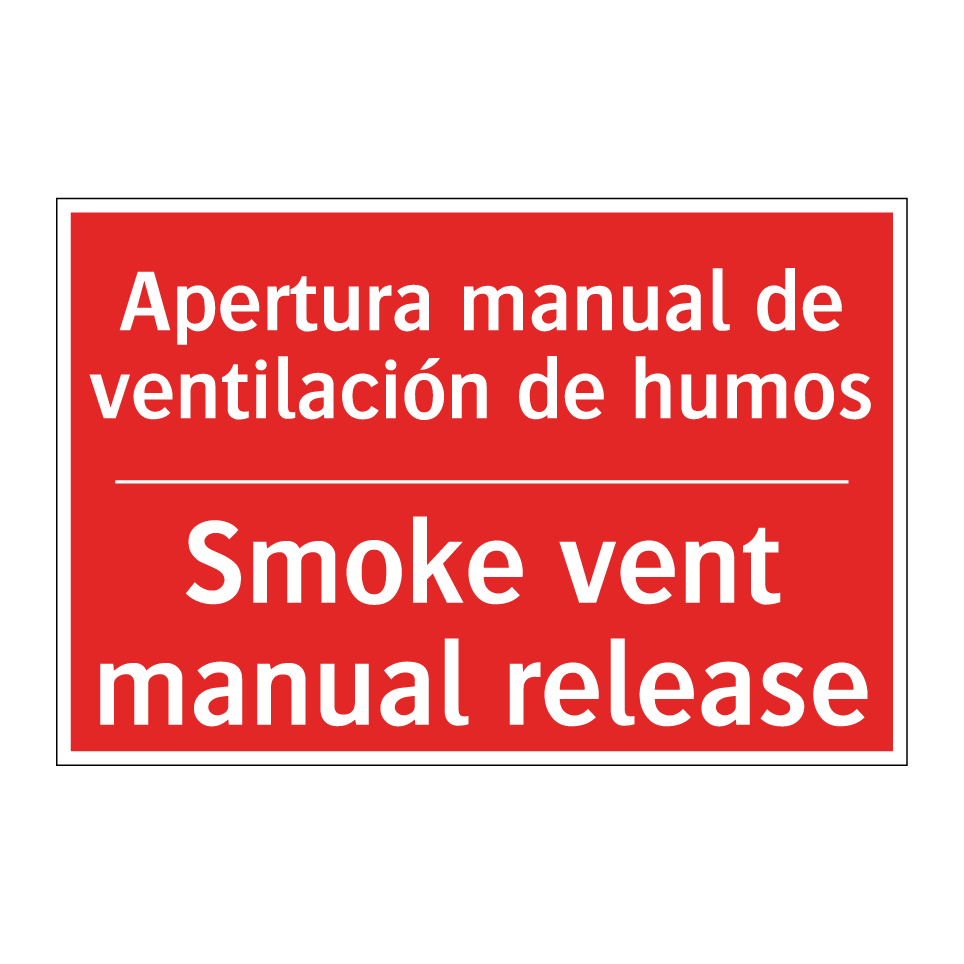Apertura manual de /.../ - Smoke vent manual release