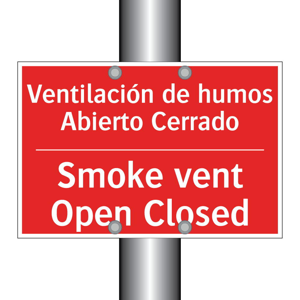 Ventilación de humos Abierto /.../ - Smoke vent Open Closed