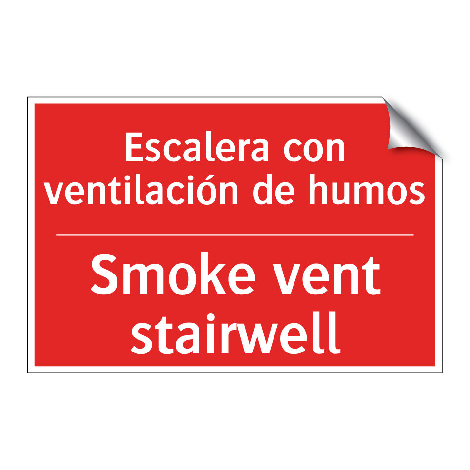 Escalera con ventilación de /.../ - Smoke vent stairwell