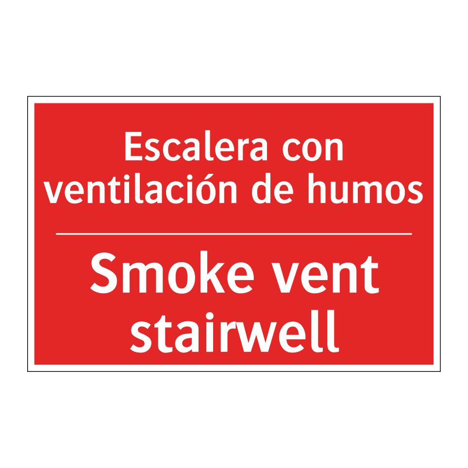 Escalera con ventilación de /.../ - Smoke vent stairwell