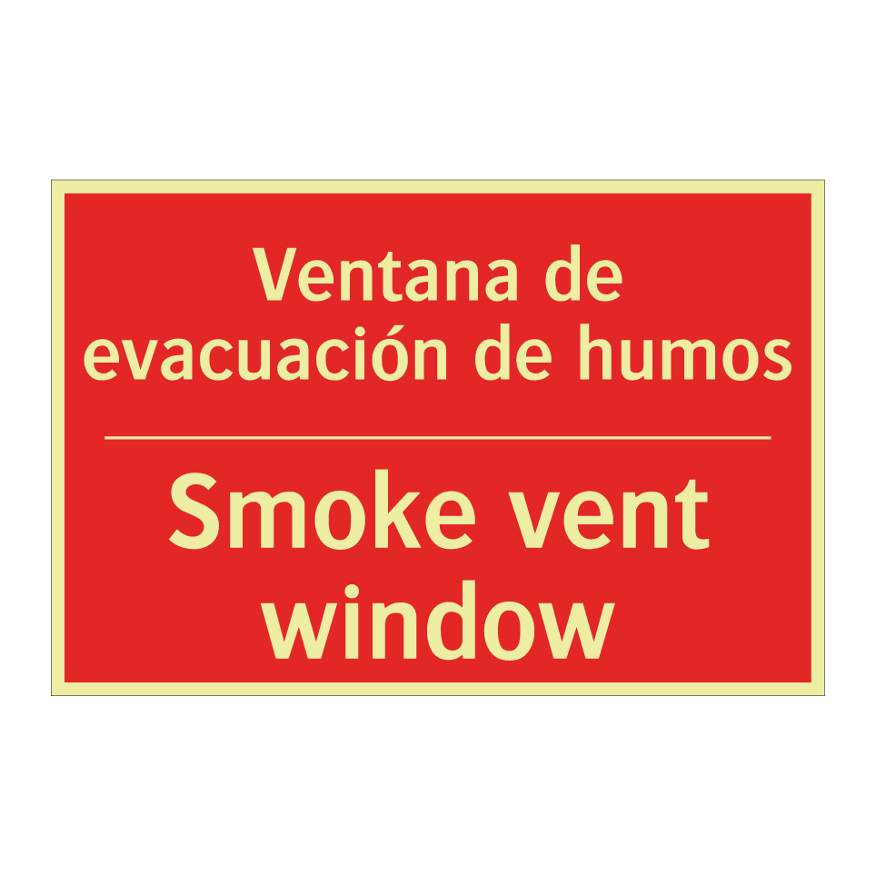 Ventana de evacuación de humos - Smoke vent window