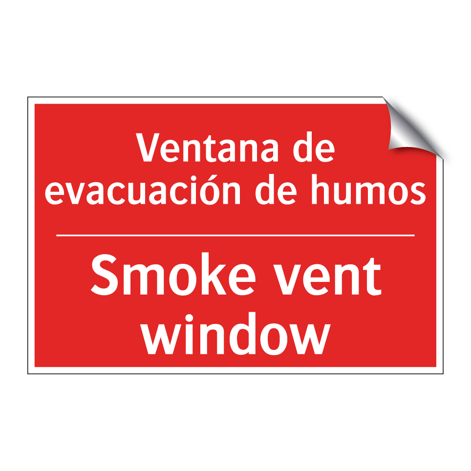 Ventana de evacuación de humos - Smoke vent window