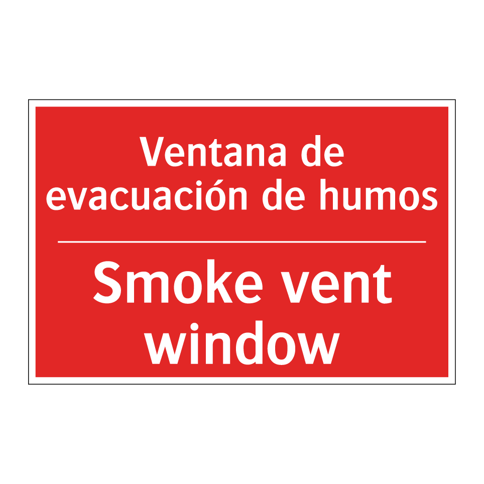 Ventana de evacuación de humos - Smoke vent window