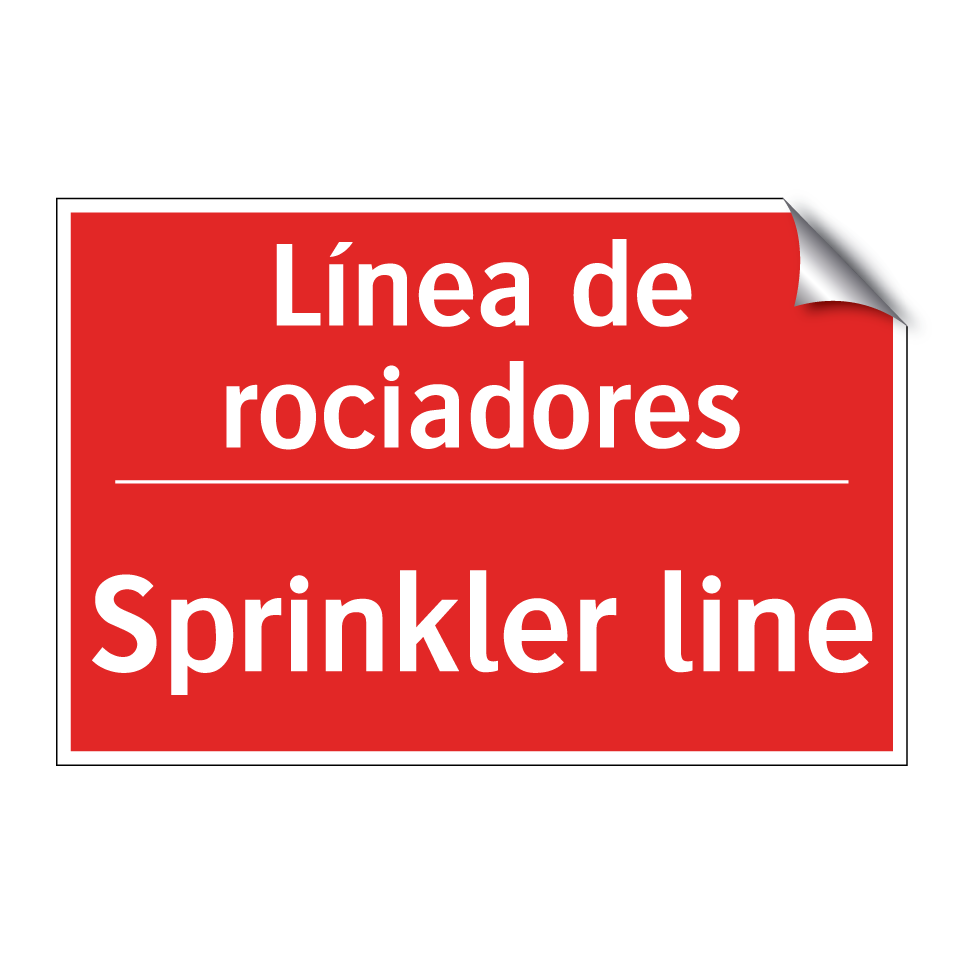 Línea de rociadores - Sprinkler line
