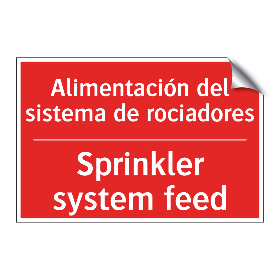 Alimentación del sistema de /.../ - Sprinkler system feed