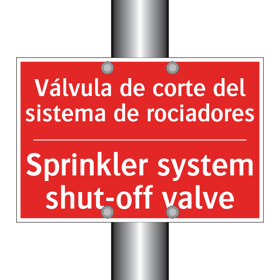 Válvula de corte del sistema /.../ - Sprinkler system shut-off /.../