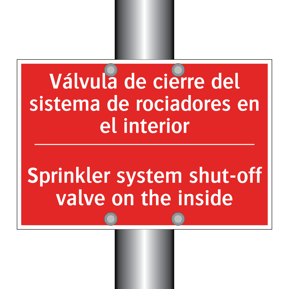 Válvula de cierre del sistema /.../ - Sprinkler system shut-off /.../