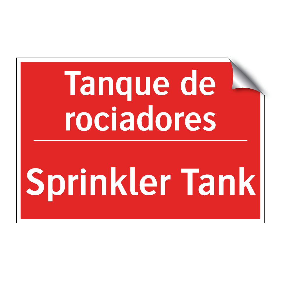 Tanque de rociadores - Sprinkler Tank