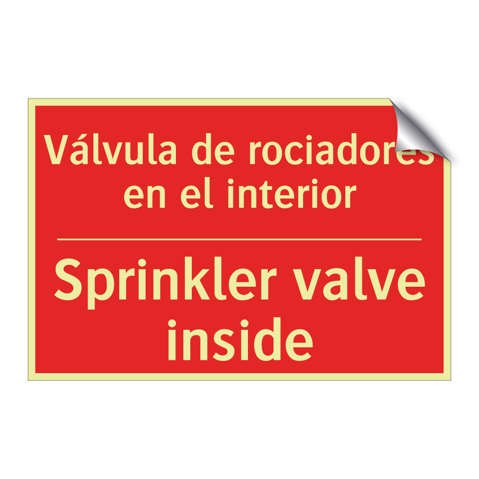 Válvula de rociadores en el /.../ - Sprinkler valve inside