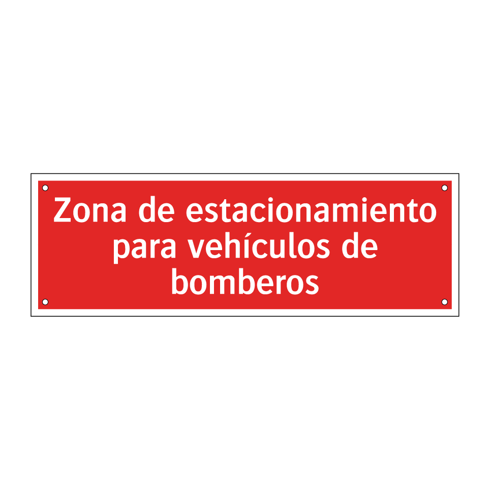 Zona de estacionamiento para vehículos de bomberos