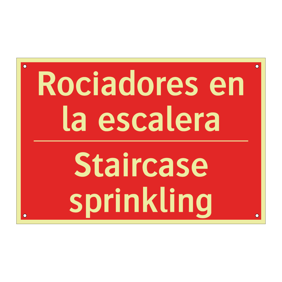 Rociadores en la escalera - Staircase sprinkling