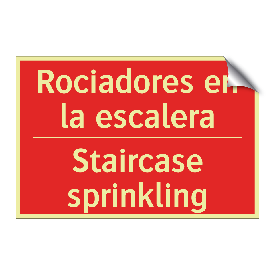Rociadores en la escalera - Staircase sprinkling