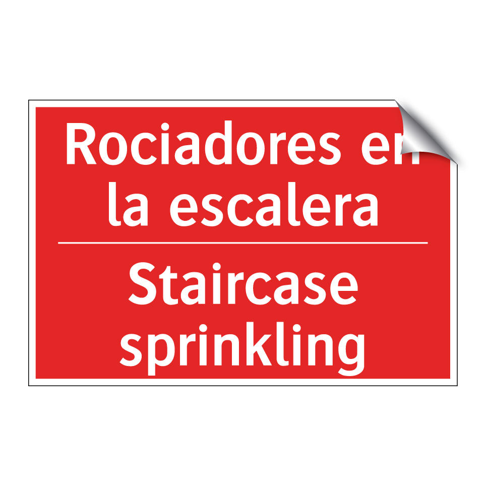 Rociadores en la escalera - Staircase sprinkling