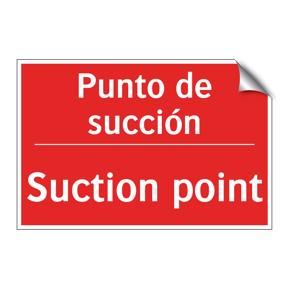 Punto de succión - Suction point