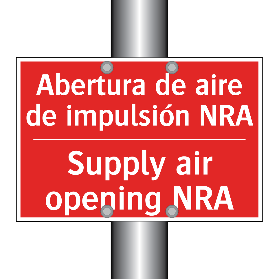 Abertura de aire de impulsión /.../ - Supply air opening NRA