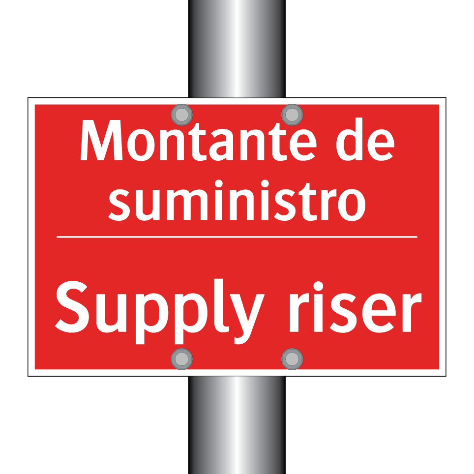Montante de suministro - Supply riser