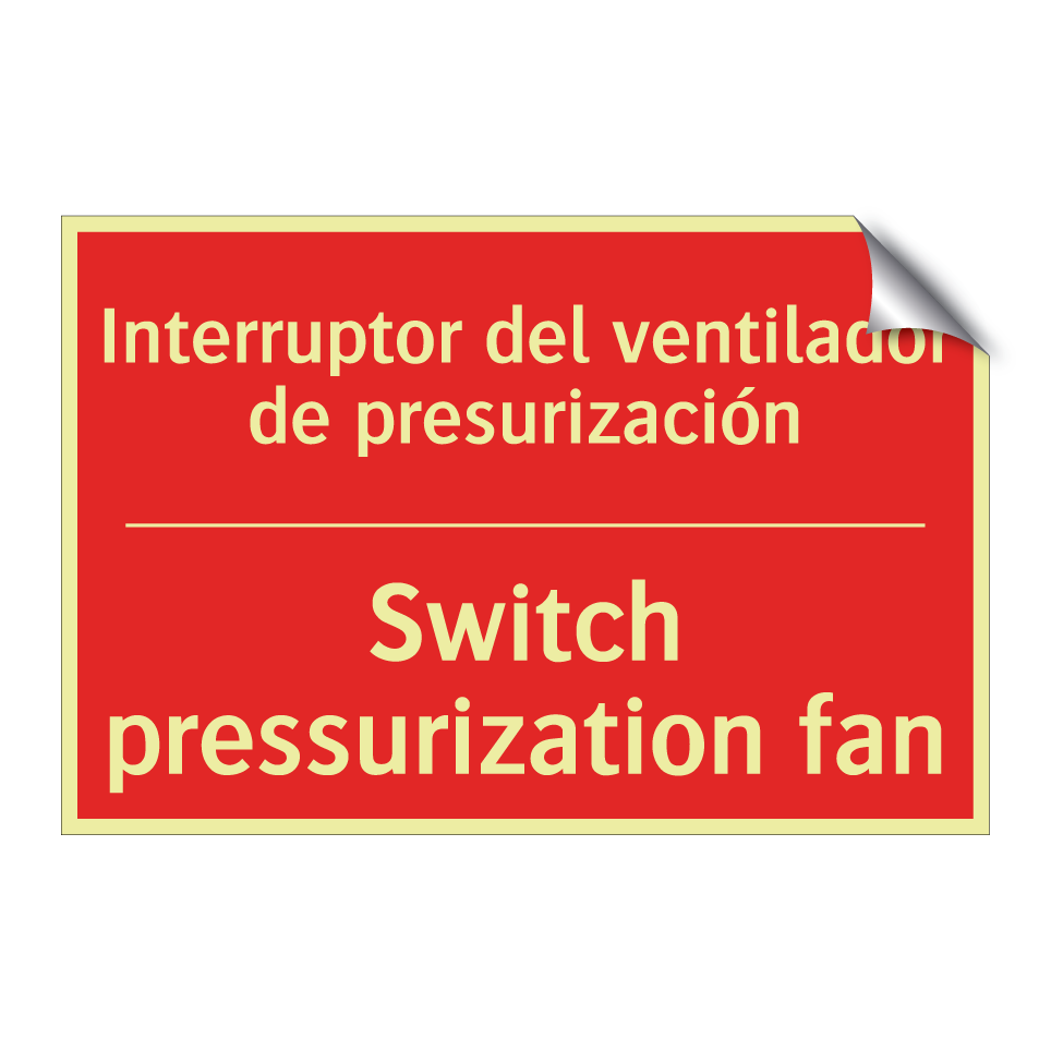 Interruptor del ventilador de /.../ - Switch pressurization fan