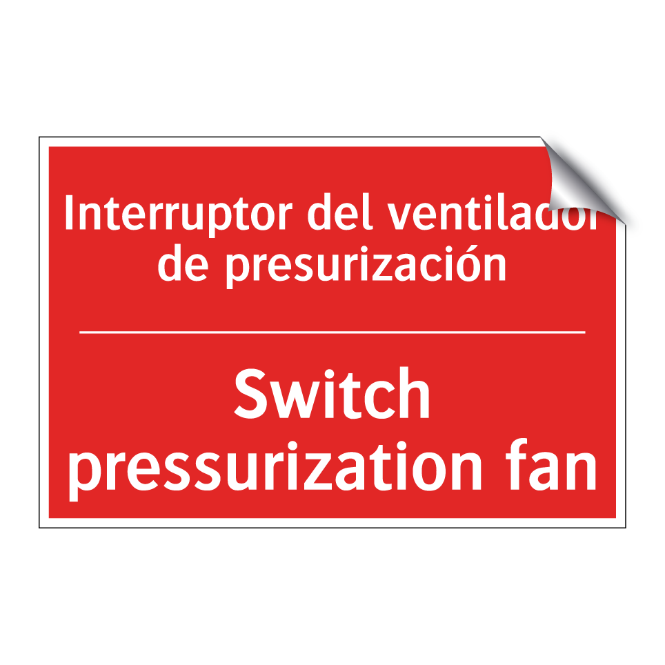 Interruptor del ventilador de /.../ - Switch pressurization fan