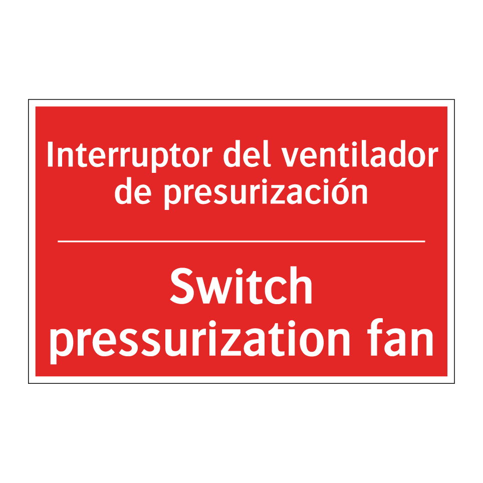 Interruptor del ventilador de /.../ - Switch pressurization fan