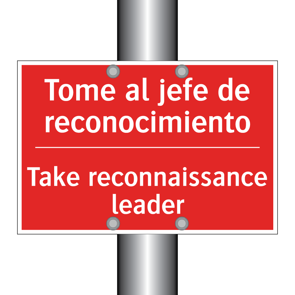 Tome al jefe de reconocimiento - Take reconnaissance leader
