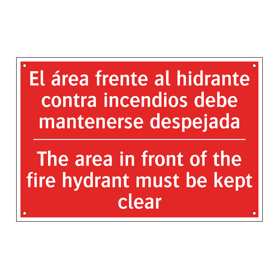 El área frente al hidrante /.../ - The area in front of the fire /.../