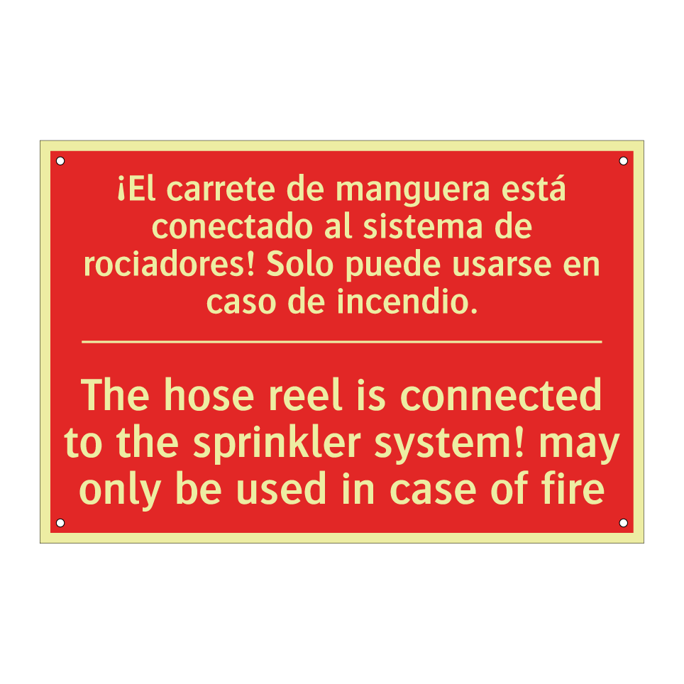 ¡El carrete de manguera está /.../ - The hose reel is connected to /.../