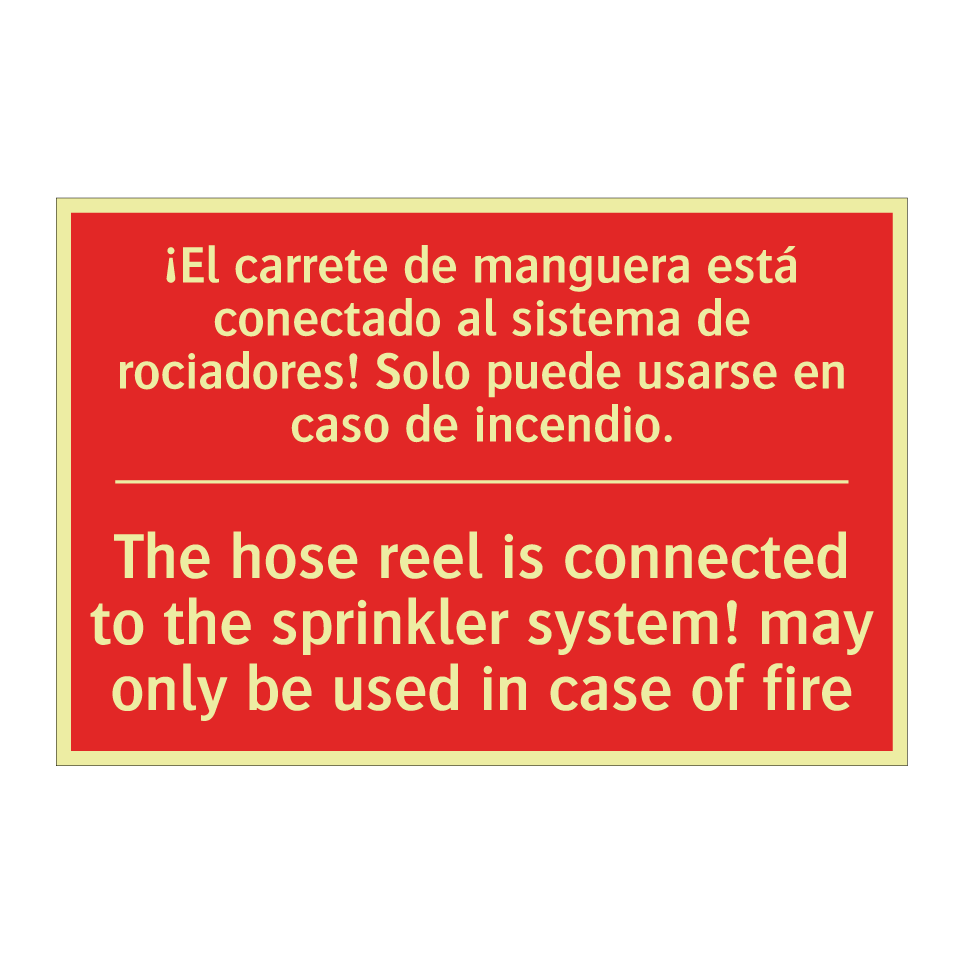 ¡El carrete de manguera está /.../ - The hose reel is connected to /.../